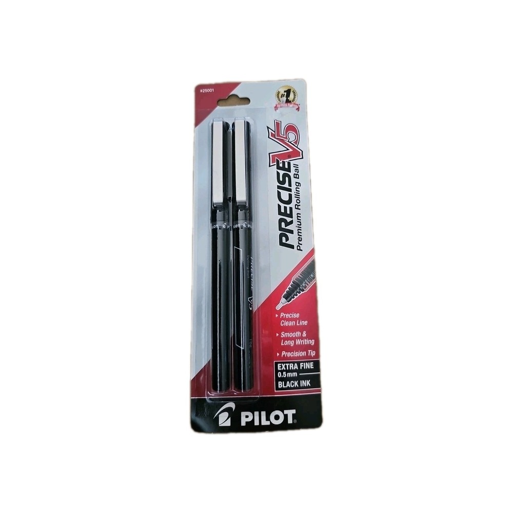 PILOT Precise V5 Stick Liquid Ink Rolling Ball Stick Pen Extra Fine Point 2 Pens